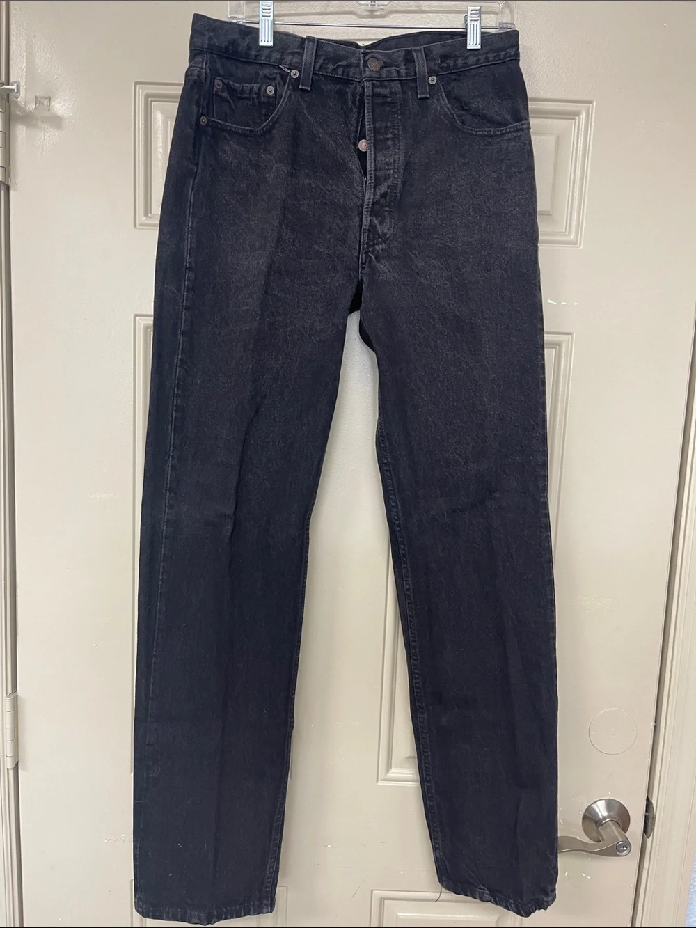 Levi's Black Button Fly Straight Jeans - Classic 90s Fit 34x34